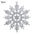 thumbnail image 2 of Cheers.US 6Pcs 10cm DIY Snowflake Ornaments Christmas Glitter Snowflakes Hanging Crafts for Wedding Birthday Home Xmas Tree Window Door Accessories, 2 of 7