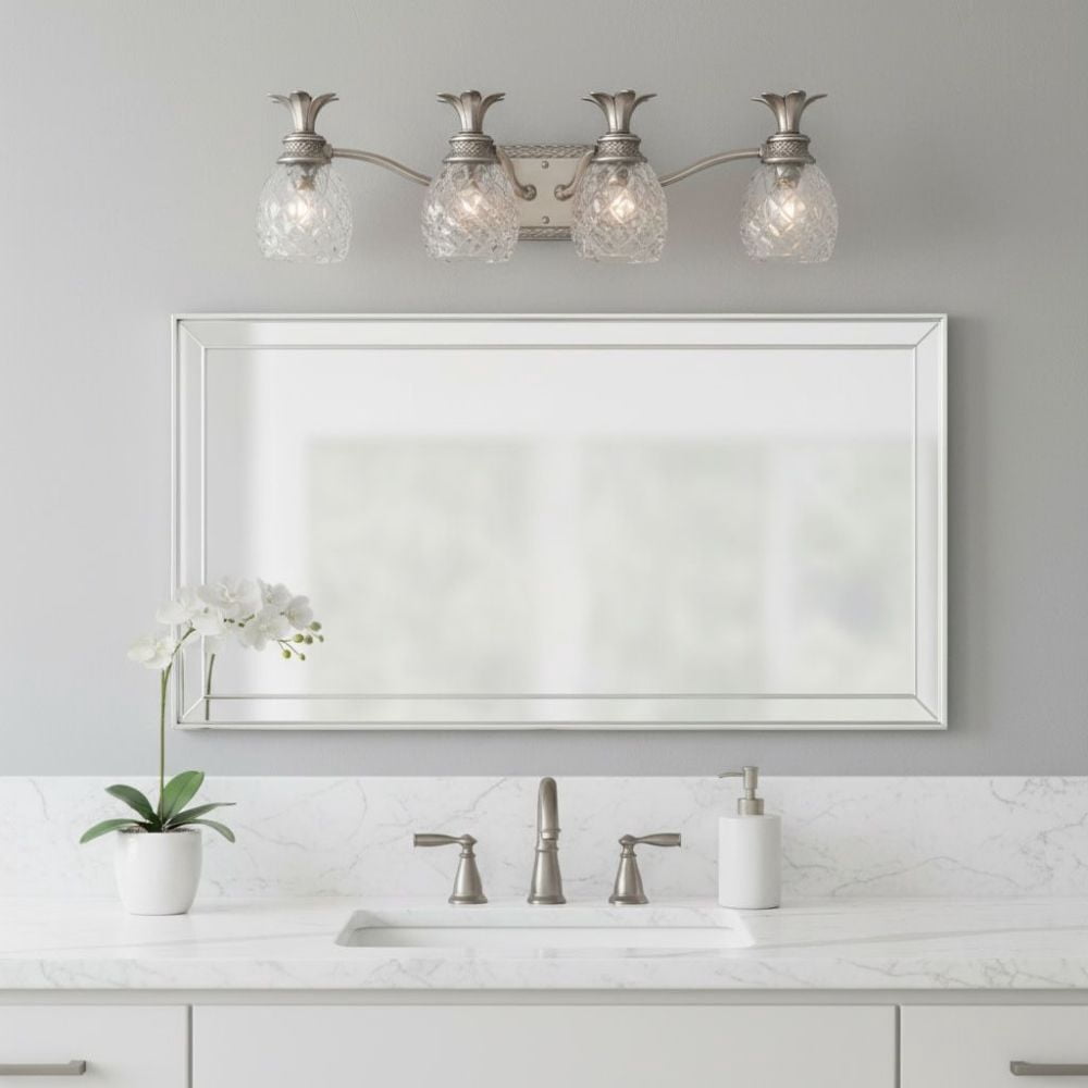 Hinkley Lighting - Plantation - 4 Light Bath Vanity in Traditional and Glam