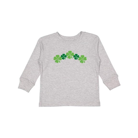 Inktastic Shamrock Four Leaf Clover St Patricks Boys or Girls Long Sleeve Toddler T-Shirt