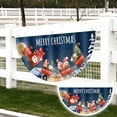 thumbnail image 2 of Christmas Bunting Flag Christmas Fan Flag Christmas Hanging Bunting Flags with Outdoor Bunting Flags Christmas Half Fan Flag Banner for Christmas Party Garden Patio丨Little Train, 2 of 9