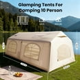 thumbnail image 2 of SLSY Inflatable Tents for Camping, Large Blow Up Tent with Hand Pump, Easy Setup InflatableTent 4 Season Tent, Waterproof Oxford Air Glamping Tents for Camping Adult 10 Person, 2 of 8