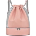 thumbnail image 1 of Gym Bag Children Gym Bag Drawstring Daypack Waterproof Backpack With Shoe Compartment Wet Compartmen, 1 of 5