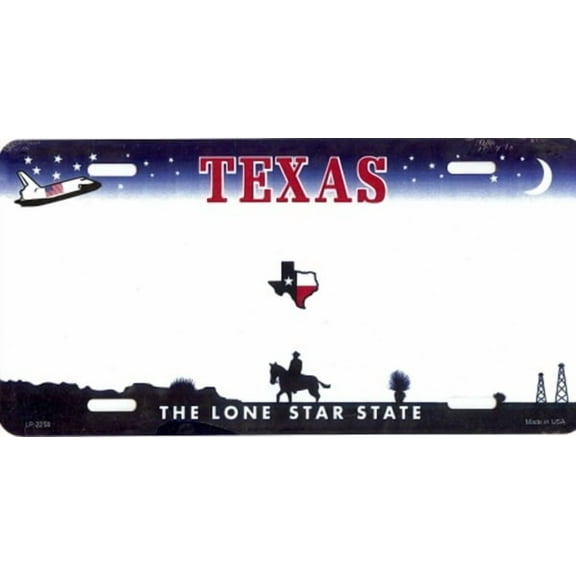 Design It Yourself Texas Bicycle Plate #3. Free Personalization on Plate