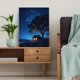 thumbnail image 5 of Qisvanset 12x16 Inch Minimalist Christmas Nativity Canvas Wall Art, Silent Night Religious Holiday Decor, 5 of 8