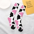 thumbnail image 4 of Daiia Sports Socks Cow Spots Printed Novelty Crew Socks for Men Women Knee High Socks Cotton Socks Soft & Breathable Support Unisex Socks, 4 of 9