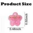 thumbnail image 7 of Duslogis Cute Mini Flower Hair Clips for Women,100Pcs Tiny Hair Clips for Thin Fine Hair Mixed Color Hair Clips Strong Grip Hair Accessories, 7 of 7