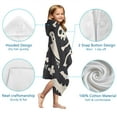 thumbnail image 7 of Spooky Halloween Icons Pattern Hooded Bath Towel，50"x30" for Ages 3 To 12 Kids, Quick Dry Lightweight Soft Microfiber Hood Beach Towel Cover Up for Kids, 7 of 7