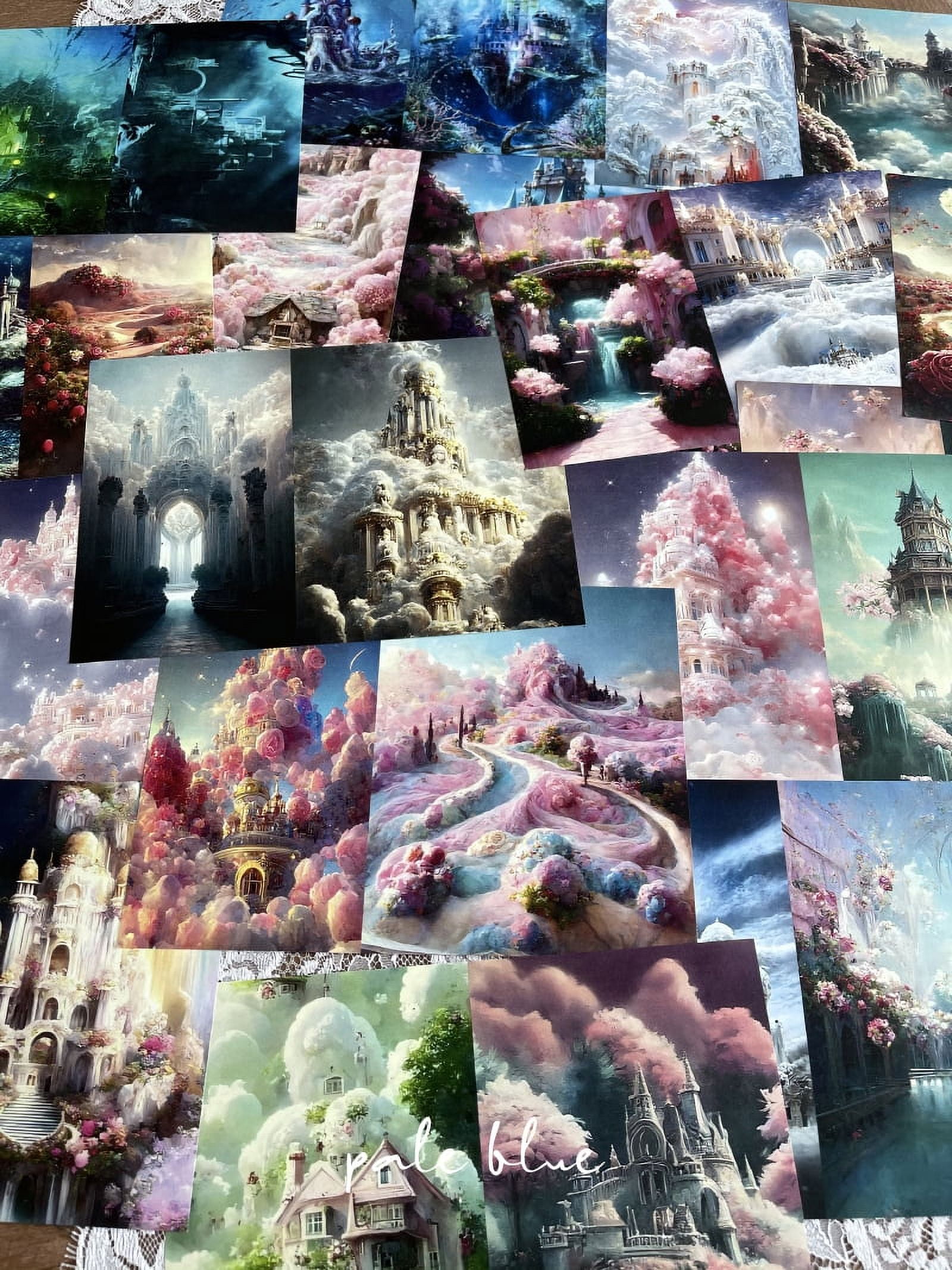 22 Sheets Dreamland Gateway Scrapbook Paper - A5 Size DIY Junk Journal Material for Creative Crafting