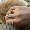 thumbnail image 3 of Anillo de ansiedad para mujer, anillo de cuentas, anillo antipreocupaciones, anillo minimalista delicado, regalo para ella, anillos giratorios para hombres, alivio del estrés, 3 of 5