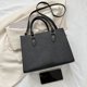 thumbnail image 2 of Bandolera Mujer PU Cuero Satchel Commute para Mujer Negro, 2 of 9