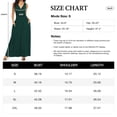 thumbnail image 4 of Asklazy Women Sleeveless Deep V Neck Loose Plain Long Maxi Casual Dress,US Size,3XL,Dark Green, 4 of 11