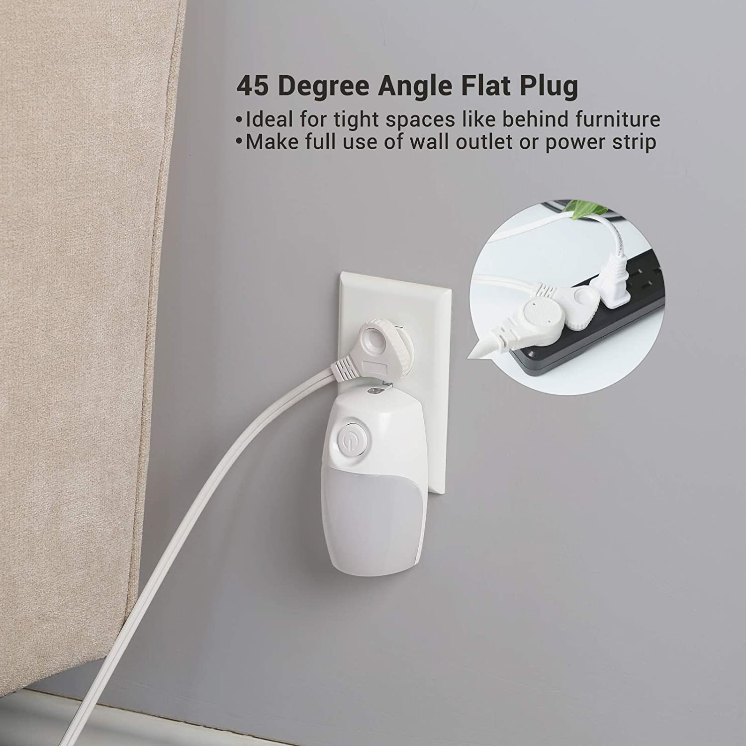 DEWENWILS 12 Ft. Indoor Extension Cord with Switch photo 7