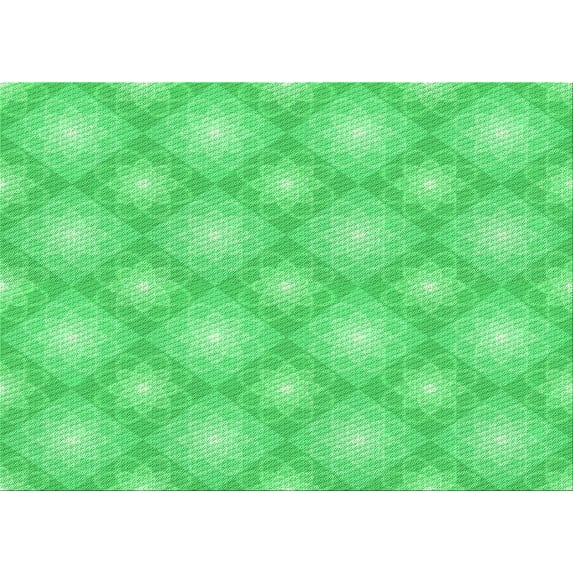 Ahgly Company Indoor Rectangle Patterned Neon Green Area Rugs, 8' x 10'