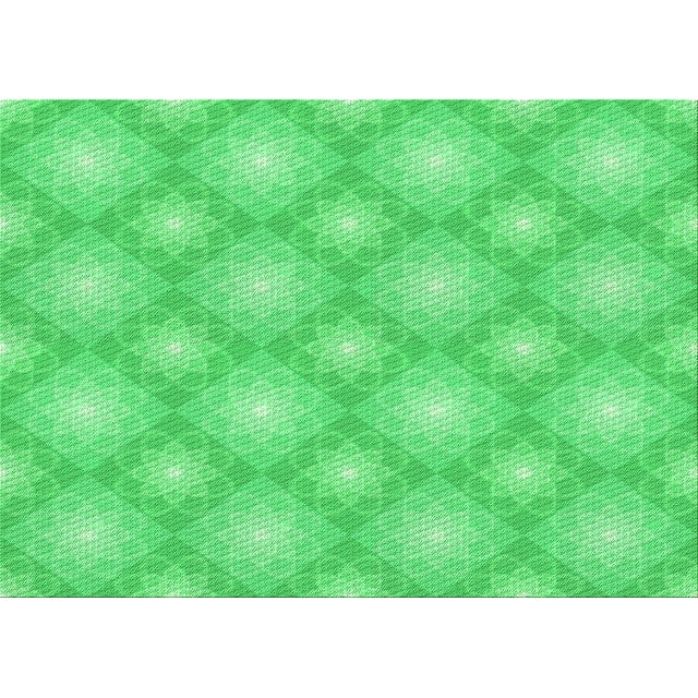 Ahgly Company Machine Washable Indoor Rectangle Transitional Neon Green Area Rugs, 8' x 10'