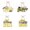 Yellow, variant on 4 Pieces Graduation Seasons Multi-Color Paper Door Hanging Party Scene Layout Decoration Pendant Supplies for Garland Arch Kit Red Green Banners Cake Topper for Xmas,Yellow