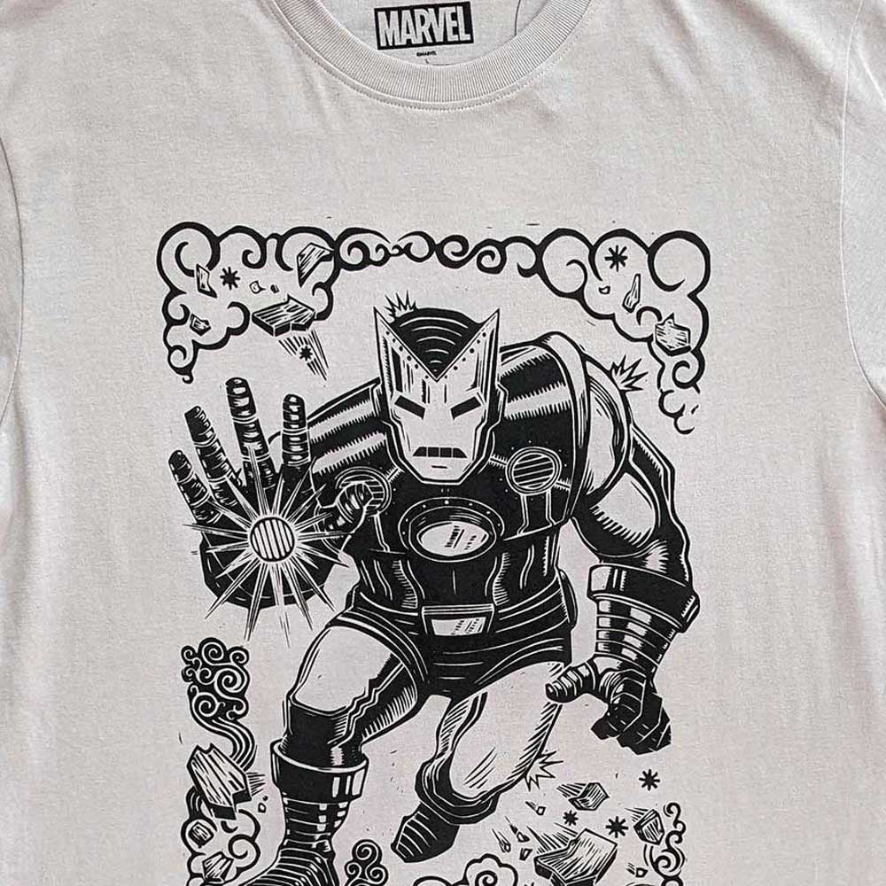 Marvel Comics Unisex T-Shirt: Iron Man Sketch