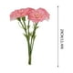 thumbnail image 3 of Ramo de flores artificiales clavel | Decoración floral falsa realista para hogar, bodas al aire libre, escenas de jardín | Set de 5 ramos | Plástico realista | 29 cm de alto | Flores de 9 cm | Bajo, 3 of 6
