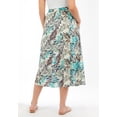 thumbnail image 2 of Woman Within Plus Size Print Linen-Blend Midi Skirt (Petite Available), 2 of 4