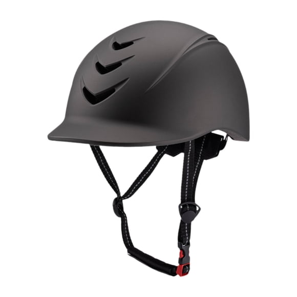 Sombrero ecuestre, sombrero para montar a caballo, gorra de montar ajustable con múltiples orificios de ventilación Gris oscuro