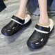 thumbnail image 2 of Pantuflas de algodón de felpa para mujer, cómodas y antideslizantes para interiores, zapatos planos, pantuflas de piso para dormitorio familiar, celebridades de Internet, 2 of 5