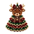 thumbnail image 3 of DIY Christmas Tree Crochet Kit, Handmade Ornament Set with Pearl Beads Bell Bow Yarn Hook, Beginner Friendly Craft for Adults, Multicolor, 20x20 cm, Cloth, 3 of 9