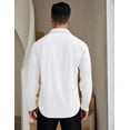 thumbnail image 3 of COOFANDY Mens Slim Fit Dress Shirt Business Casual Shirt Button Down Shirt with Pocket, 3 of 7