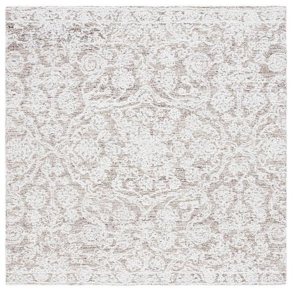 SAFAVIEH Metro Gwendolyn Medallion Area Rug, Ivory/Beige, 6' x 6' Square