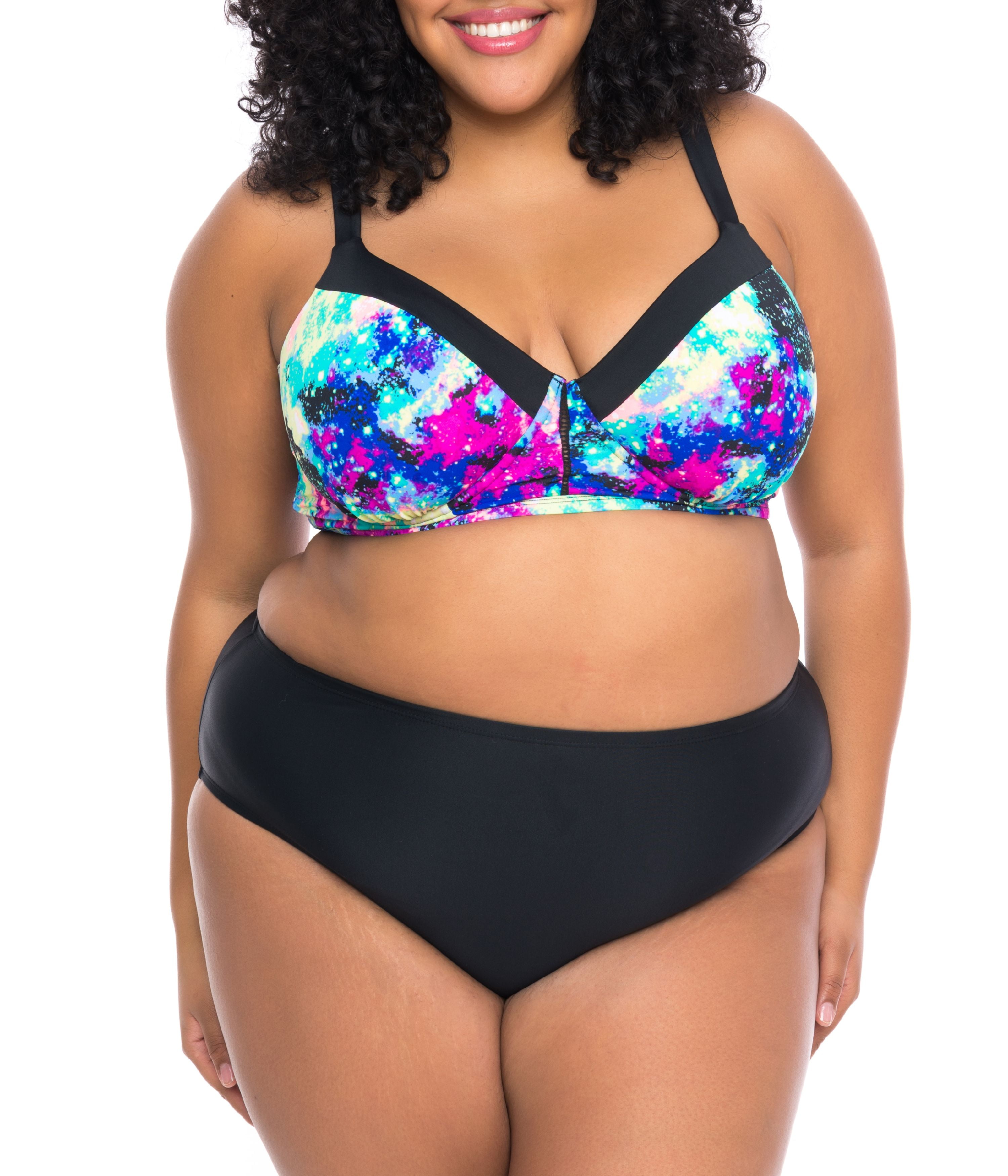 plus size bikini tops walmart