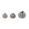 thumbnail image 5 of Pumpkin Decor 12pcs Artificial Fake Faux Velvet Foam Fabric Pumpkins Decoration for Fall Home Farmhouse Harvest Thanksgiving Decorative E, 5 of 8