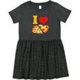 thumbnail image 3 of Inktastic I Love Pizza Girls Toddler Dress, 3 of 5
