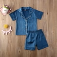 thumbnail image 4 of Ensemble de Pyjama 2 Pcs Été Unisexe pour Bébé Garçons Filles Enfants, 4 of 5