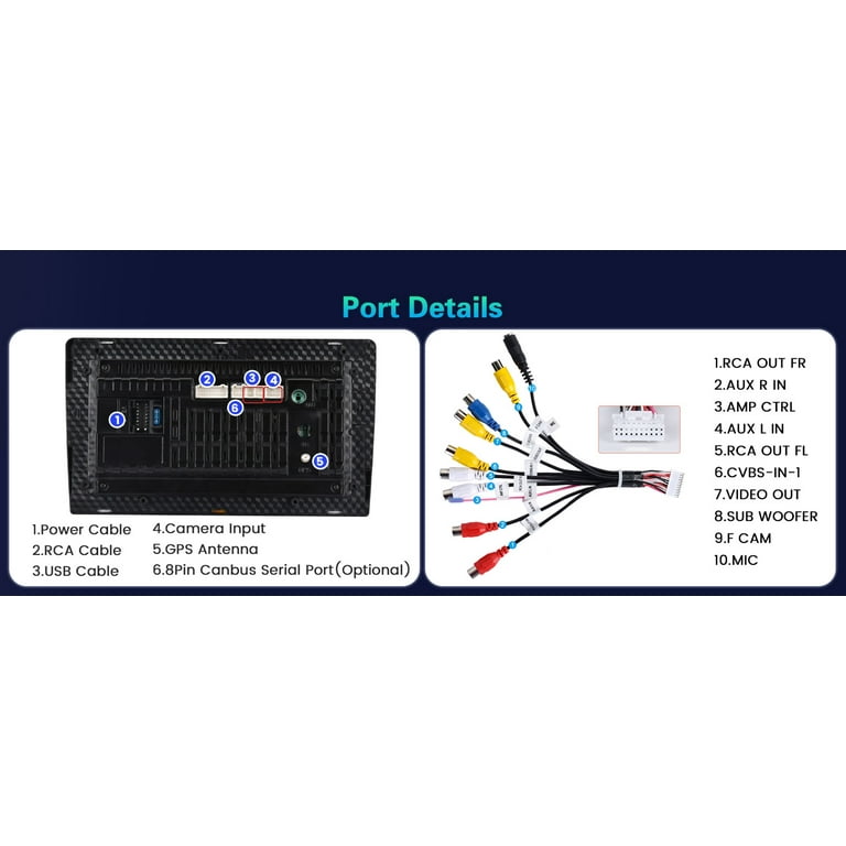 Autoradio Android 2G+64G 9 Pollici Per Toyota RAV4 2007-2012, Con Wireless Carplay, GPS, WiFi, Telecamera Posteriore - 4