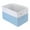 Blue, variant on Unique Bargains Storage Cube Fabric Storage Bin with Handles White 15*10.2*9.8in