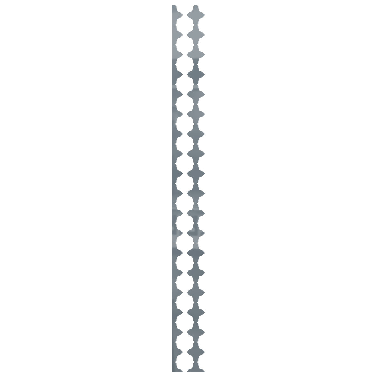 Ekena Millwork 94"H x 1/8"T Pandora Adjustable Acrylic Decorative Slat Wall Panel Kit, Dark Grey (contains 16 Slats + 1 Straight Edge Starter Slat)