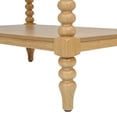 thumbnail image 2 of Miekor Furniture Easton 28" Modern Farmhouse Turned 1-Drawer Storage Side Table With Shelf, Natural Brown Wood 38528, 2 of 8