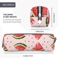 thumbnail image 3 of Naloa Hand Drawn Watermelon Leather Pencil Case, Makeup Pouch, Zipper Pouch for Daily Essentials, Storage Organizer, Cosmetics and Stationary Bag, 3 of 7