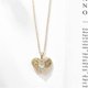 thumbnail image 5 of Collares HTOOO con colgante de corazón para mujer, joyas de cristal chapadas en oro de 18 quilates, regalo de San Valentín., 5 of 5