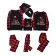 thumbnail image 2 of Pyjamas de Noël Assortis pour Famille, Pyjamas de Noël pour Enfants, Tenue Parent-Enfant, Joyeux Noël, Imprimé Cheval, Col Rond, Ensemble de Pyjama à Carreaux à Manches Longues, Taille Enfant : 8 Ans, 2 of 7