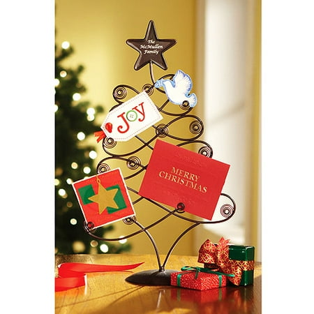 personalized metal christmas card holder walmart com
