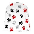 thumbnail image 4 of Ceisia Men's Colorful Glitter Paw Print T-Shirt | Slim Long-Sleeve Crewneck Casual Top Gift, 4 of 5