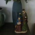thumbnail image 5 of Traditional Holy Family Christmas Decoration Handcrafted Resins Nativity Scene Sculpture for Festives Tabletop Display, 5 of 9