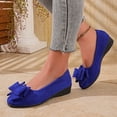thumbnail image 2 of Gealkoca Womens Flats Shoes Round Toe Ballet Flats with Bowknot Comfortable Dressy Casual Solid Color Wedge Flats Slip On Shallow Mouth Work Shoes, 2 of 9