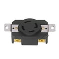 thumbnail image 2 of Locking Receptacle, 4 Hole Withstand AC2500V50HZ-60HZ Wear Resistant Labor Saving Easy To Plug Unplug Mounting Industrial Socket  For Generators For Stoves, 2 of 8