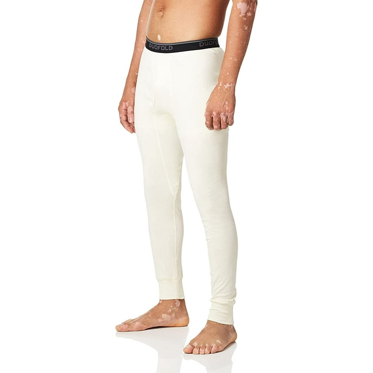 Duofold Men's Mid Weight Wicking Thermal Pant, Winter White, XX