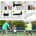 thumbnail image 4 of Colaxi Filet de Pickleball 22 Pieds Filet de Pickleball Fournitures Résistantes aux Intempéries Filet d'Entraînement de Pickleball pour Sports d'Entraînement au Parc (Filet Seulement), 4 of 11