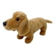 thumbnail image 2 of Muñeco de perro salchicha creativo con reposacabezas y respaldo, juguete de peluche para cachorro. Marrón claro, 2 of 9