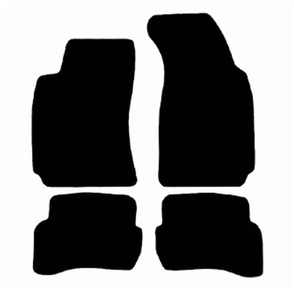 Auto Mats and Accessories 4 Piece Set Custom Carpeted Floor Mats Compatible with 1998-2005 Volkswagen Passat (Black) Made in the USA