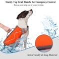 thumbnail image 5 of VIVAGLORY Dog Life Jacket Neoprene Vest for Swimming, Sports Style, Bright Orange, Medium, 5 of 6