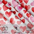 thumbnail image 3 of Hearts Tablecloth Round 60 Inch - Valentine''s Day Table Cloth Romantic Love Tablecloths Mother''s Day Table Cover for Kitchen Party Picnic Dining, 3 of 6