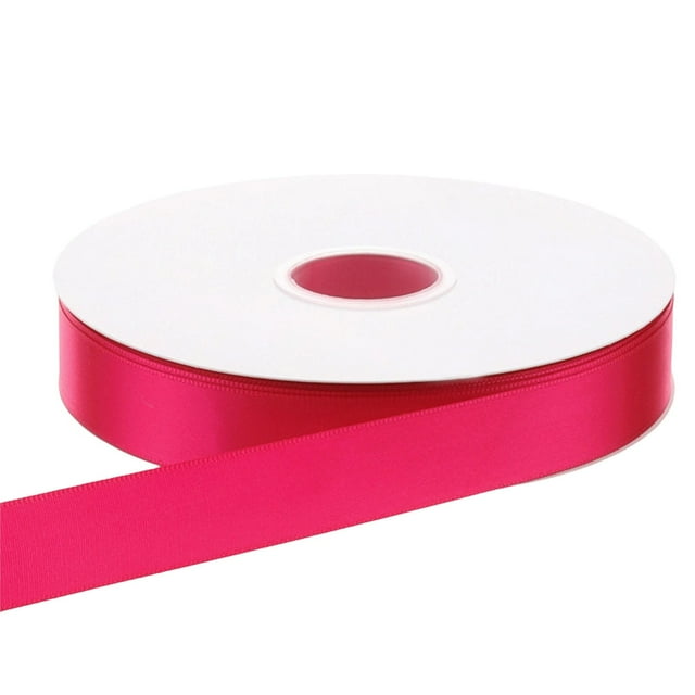 Uklsqma Polyester Satin Ribbon 2.5Cm Width 80M Length Solid Color Durable Gift Wrapping Ribbon Webbing for Bouquets Cake Boxes Floral Decorations and Craft Projects